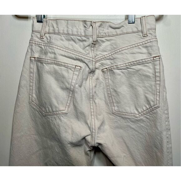 Reformation Cynthia High Rise Straight Jeans in Bone size 26 - Picture 13 of 15